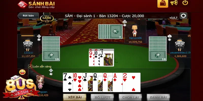 Sâm lốc online – Trò chơi bài hấp dẫn trên mạng 9 sam loc